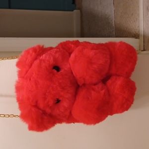 Plush Hot Pink Gummi bear purse